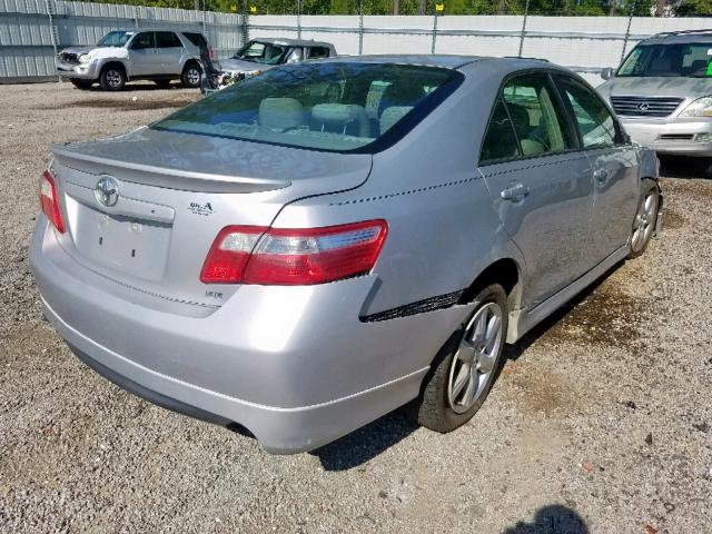4T1BE46K67U614124 - 2007 TOYOTA CAMRY NEW SILVER photo 4