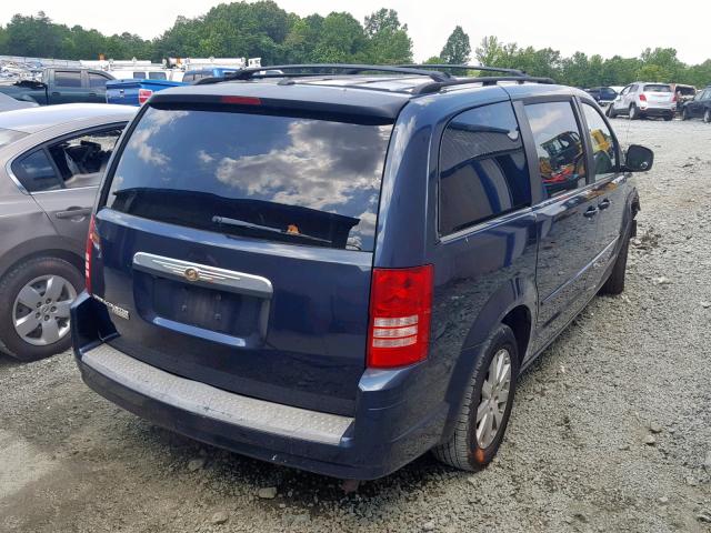 2A8HR54P18R679087 - 2008 CHRYSLER TOWN & COU BLUE photo 4