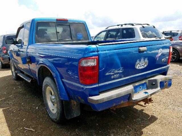 1FTZR15E91PA54557 - 2001 FORD RANGER SUP BLUE photo 3