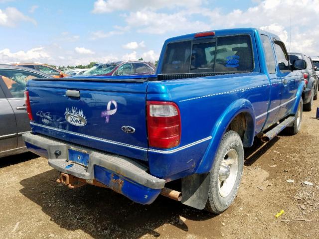 1FTZR15E91PA54557 - 2001 FORD RANGER SUP BLUE photo 4