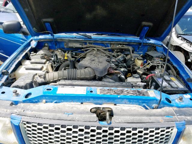 1FTZR15E91PA54557 - 2001 FORD RANGER SUP BLUE photo 7