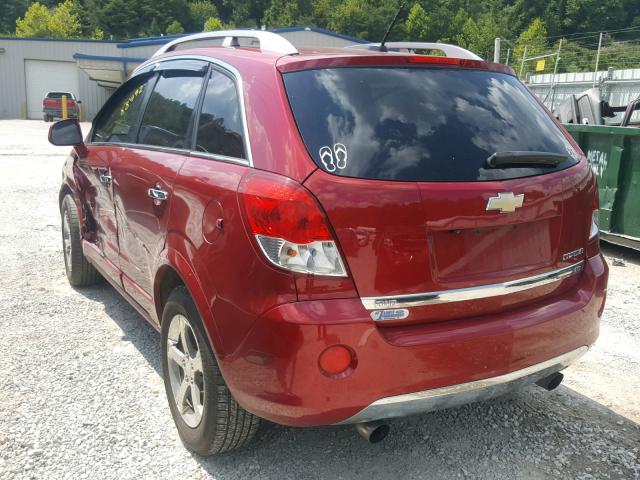 3GNFL4E53CS627910 - 2012 CHEVROLET CAPTIVA SP RED photo 3