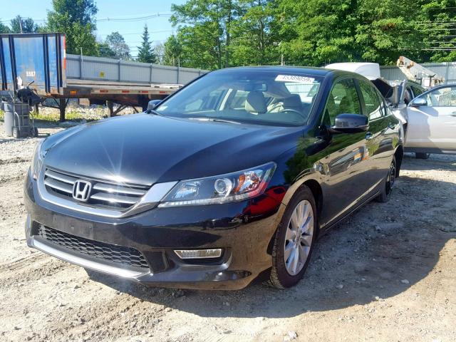 1HGCR2F82DA156134 - 2013 HONDA ACCORD EXL BLACK photo 2