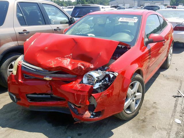 1G1AL15F177369104 - 2007 CHEVROLET COBALT LT RED photo 2