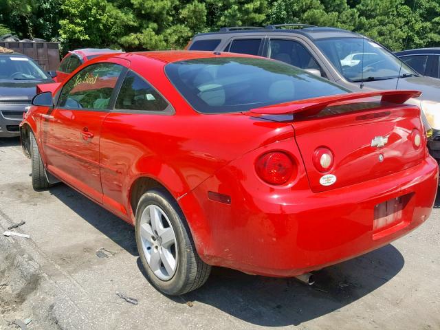 1G1AL15F177369104 - 2007 CHEVROLET COBALT LT RED photo 3