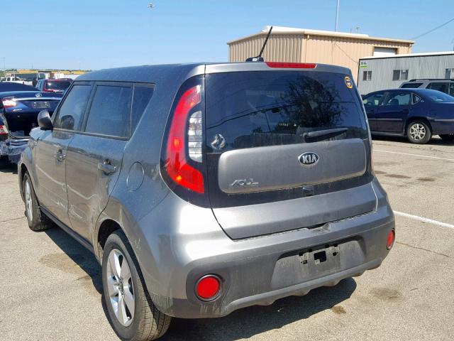 KNDJN2A28K7681195 - 2019 KIA SOUL GRAY photo 3