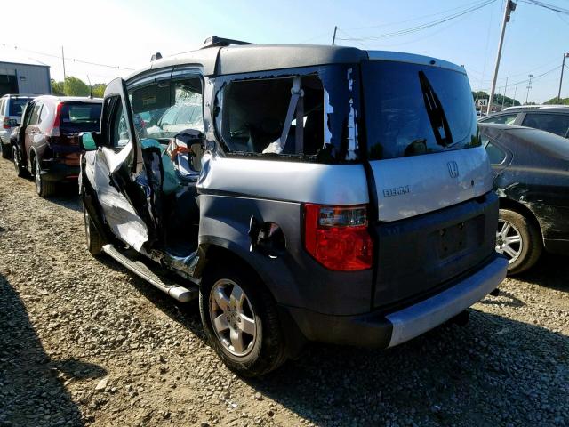 5J6YH18513L000474 - 2003 HONDA ELEMENT EX SILVER photo 3