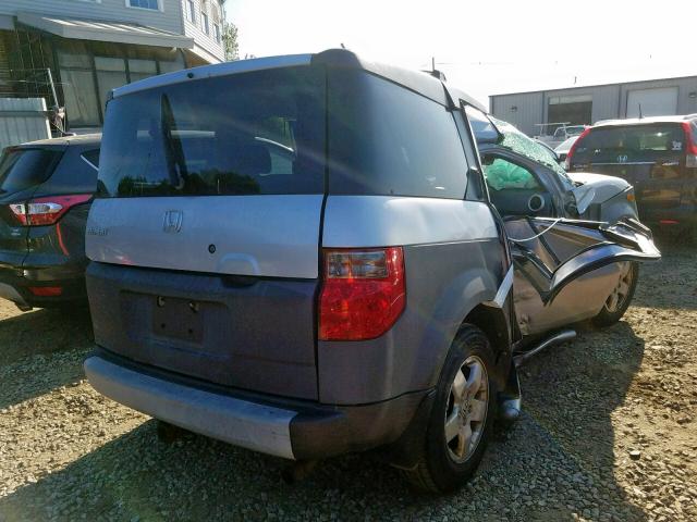 5J6YH18513L000474 - 2003 HONDA ELEMENT EX SILVER photo 4