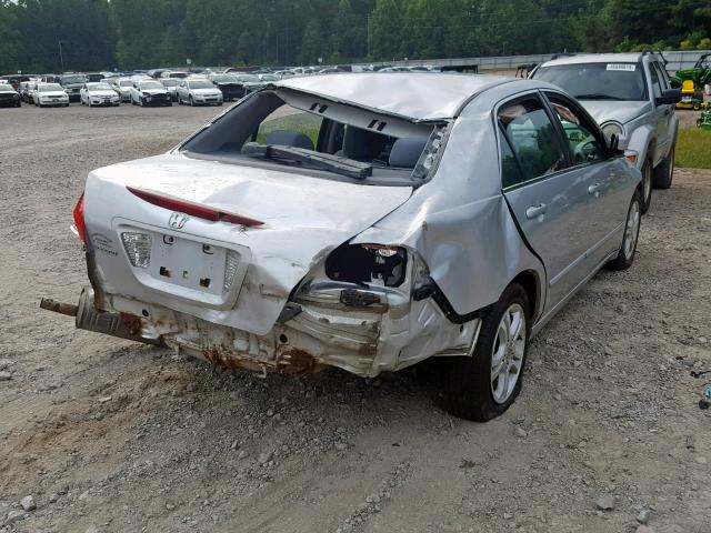 1HGCM56356A138668 - 2006 HONDA ACCORD SE SILVER photo 4