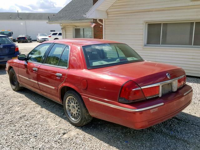 2MEFM74W41X652210 - 2001 MERCURY GRAND MARQ RED photo 3