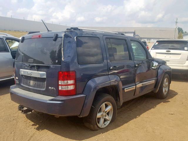 1J8GN58K98W288458 - 2008 JEEP LIBERTY LI BLUE photo 4