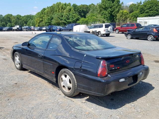 2G1WX15K719192913 - 2001 CHEVROLET MONTE CARL BLACK photo 3