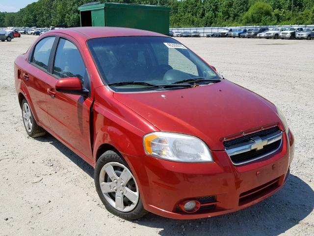 KL1TG5DE8BB145104 - 2011 CHEVROLET AVEO LT RED photo 1