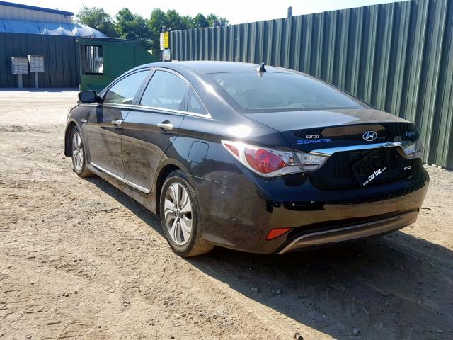 KMHEC4A45DA080039 - 2013 HYUNDAI SONATA HYB BLACK photo 3