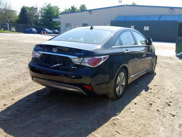 KMHEC4A45DA080039 - 2013 HYUNDAI SONATA HYB BLACK photo 4