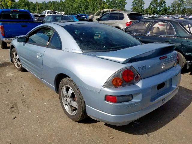 4A3AC44G83E064415 - 2003 MITSUBISHI ECLIPSE GS BLUE photo 3