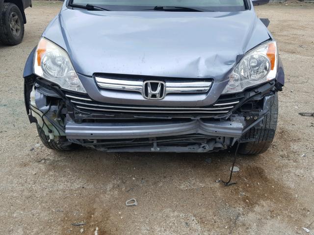 JHLRE38767C059755 - 2007 HONDA CR-V EXL BLUE photo 9