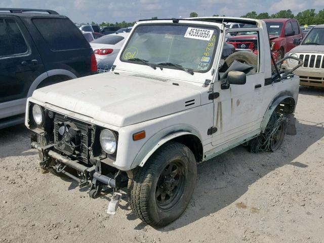 JS4JC51C0G4108586 - 1986 SUZUKI SAMURAI WHITE photo 2