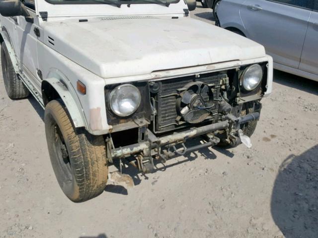 JS4JC51C0G4108586 - 1986 SUZUKI SAMURAI WHITE photo 9