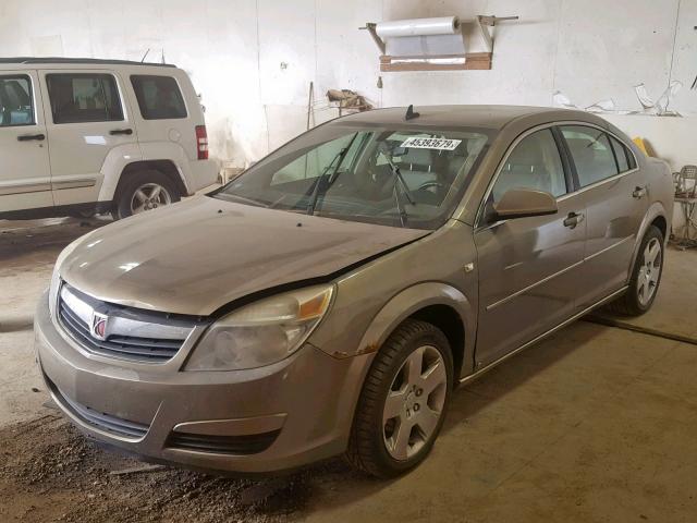 1G8ZS57B18F242093 - 2008 SATURN AURA XE GOLD photo 2