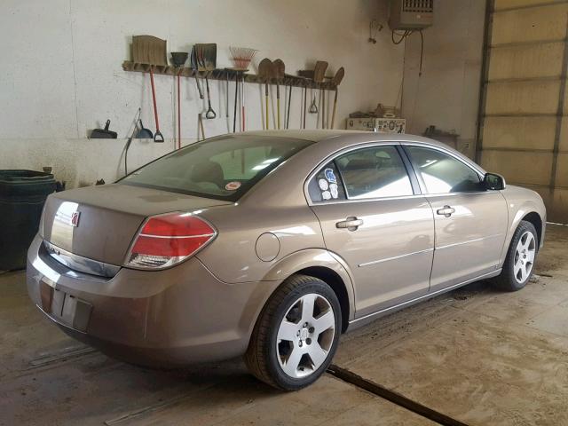 1G8ZS57B18F242093 - 2008 SATURN AURA XE GOLD photo 4