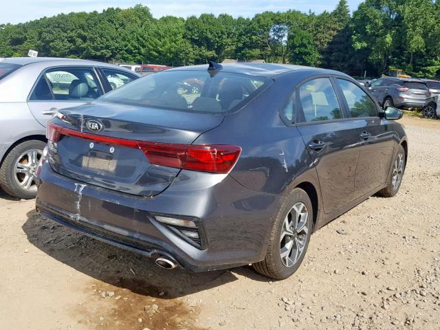 3KPF24ADXKE117558 - 2019 KIA FORTE FE BLACK photo 4