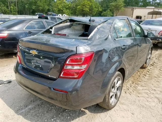 1G1JF5SB0K4121291 - 2019 CHEVROLET SONIC PREM GRAY photo 4