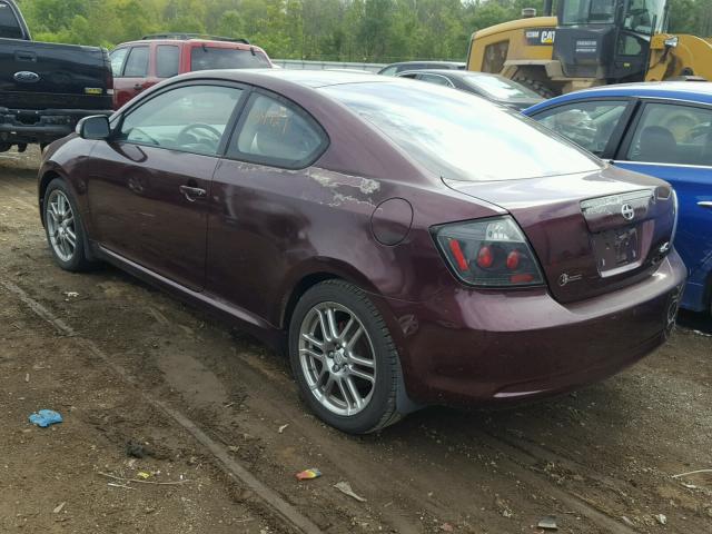 JTKDE177370175650 - 2007 TOYOTA SCION TC 紫色 照片 3