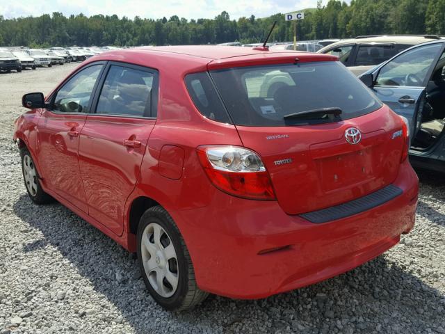 2T1KU4EE1AC370552 - 2010 TOYOTA COROLLA MA RED photo 3