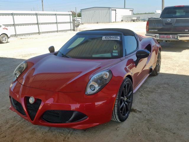 ZARBAAB46GM182503 - 2016 ALFA ROMEO 4C SPIDER RED photo 2