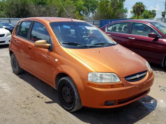 KL1TD666X7B788131 - 2007 CHEVROLET AVEO BASE Қызғылт сары фото 1