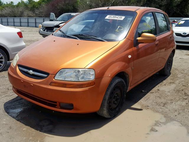 KL1TD666X7B788131 - 2007 CHEVROLET AVEO BASE Қызғылт сары фото 2