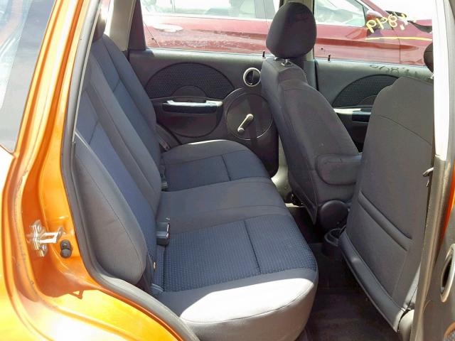 KL1TD666X7B788131 - 2007 CHEVROLET AVEO BASE Қызғылт сары фото 6