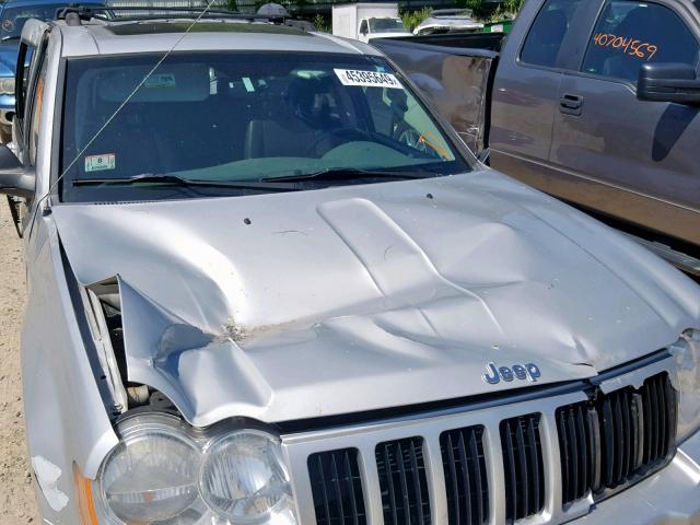 1J8GR48K27C551579 - 2007 JEEP GRAND CHER SILVER photo 9