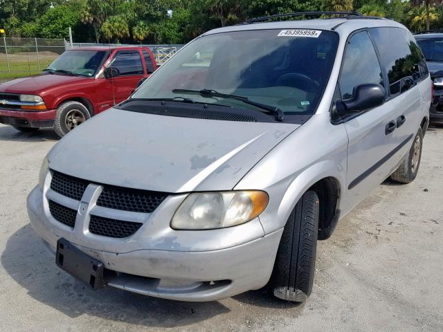 1D4GP25393B302598 - 2003 DODGE CARAVAN SE GRAY photo 2