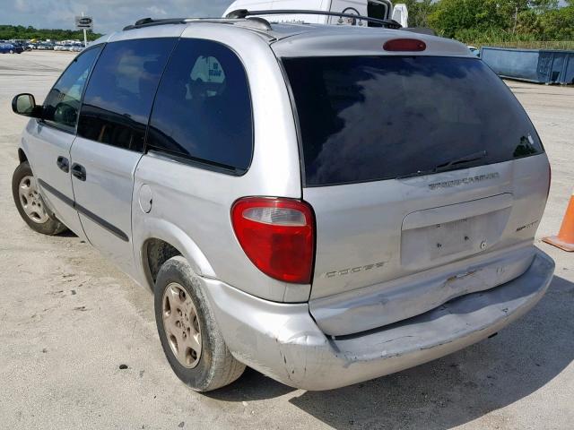 1D4GP25393B302598 - 2003 DODGE CARAVAN SE GRAY photo 3