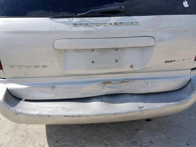 1D4GP25393B302598 - 2003 DODGE CARAVAN SE GRAY photo 9