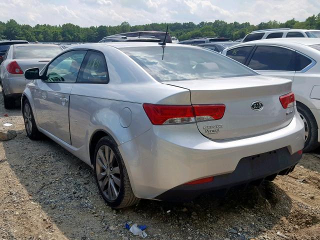 KNAFW6A31B5334481 - 2011 KIA FORTE SX SILVER photo 3