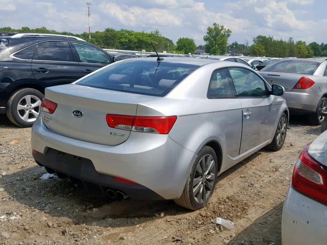 KNAFW6A31B5334481 - 2011 KIA FORTE SX SILVER photo 4