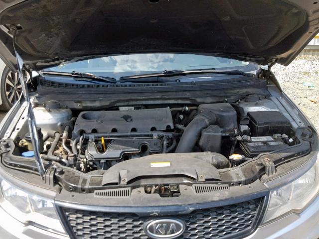 KNAFW6A31B5334481 - 2011 KIA FORTE SX SILVER photo 7