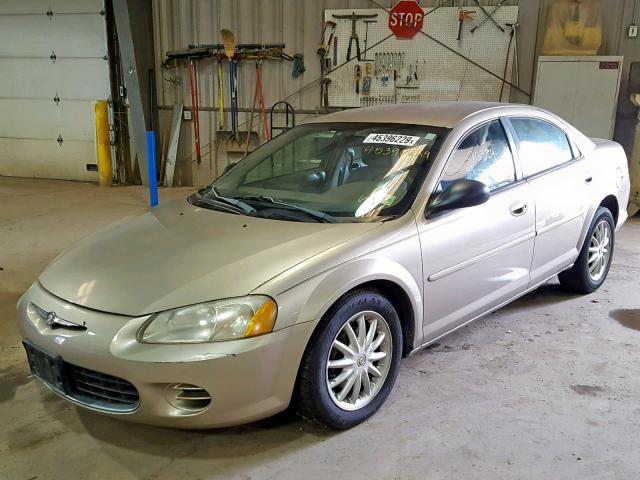 1C3EL46X62N239572 - 2002 CHRYSLER SEBRING LX TAN photo 2