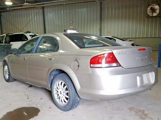 1C3EL46X62N239572 - 2002 CHRYSLER SEBRING LX TAN photo 3