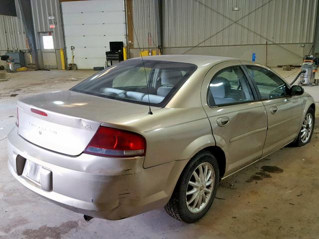 1C3EL46X62N239572 - 2002 CHRYSLER SEBRING LX TAN photo 4