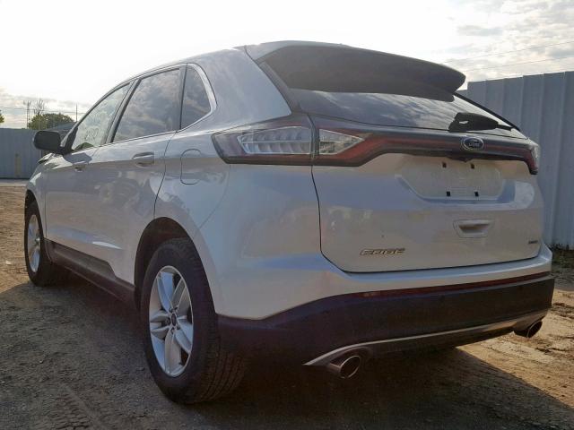 2FMTK3J87FBB86457 - 2015 FORD EDGE SEL WHITE photo 3