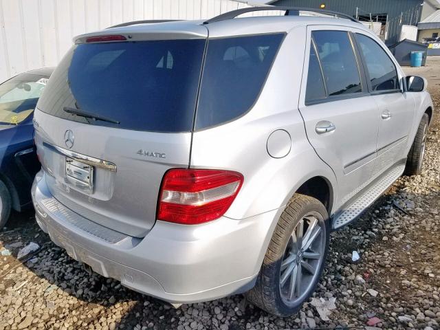 4JGBB72E28A360859 - 2008 MERCEDES-BENZ ML 550 SILVER photo 4