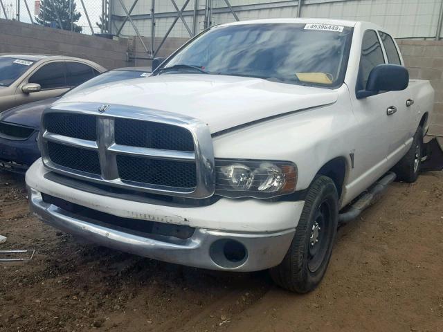 1D7HA18D15J611420 - 2005 DODGE RAM 1500 S WHITE photo 2