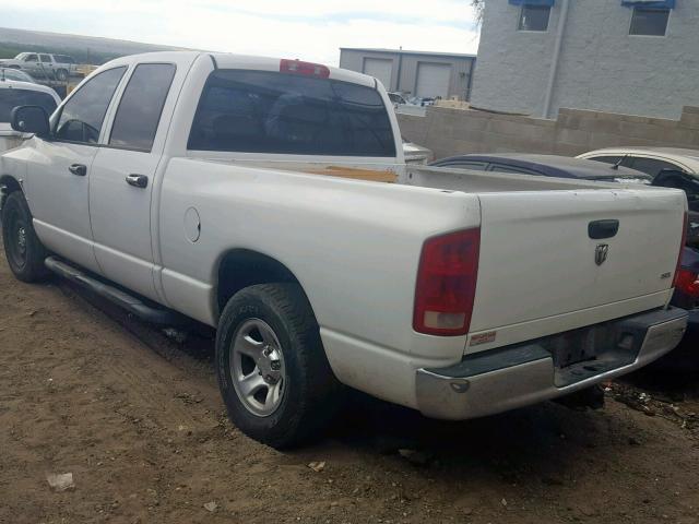 1D7HA18D15J611420 - 2005 DODGE RAM 1500 S WHITE photo 3