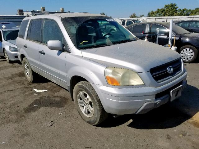 2HKYF185X3H517921 - 2003 HONDA PILOT EXL SILVER photo 1