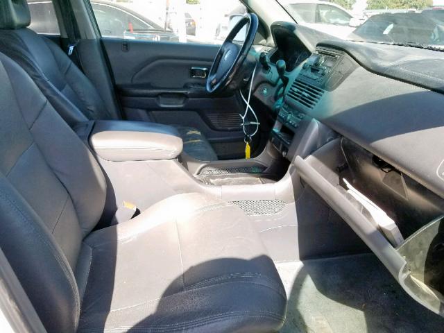 2HKYF185X3H517921 - 2003 HONDA PILOT EXL SILVER photo 5