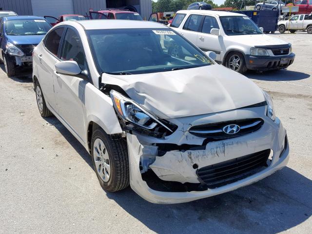 KMHCT4AE3GU969926 - 2016 HYUNDAI ACCENT SE WHITE photo 1